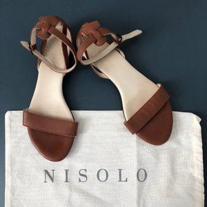 Nisolo Serena sandal in brandy Sz 36 (6)